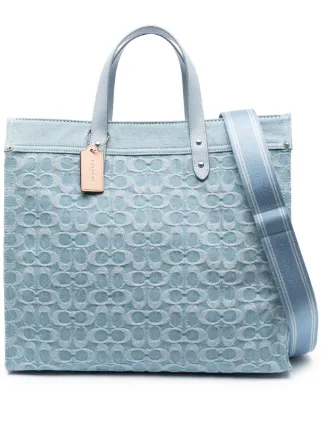 Coach field new arrivals tote denim