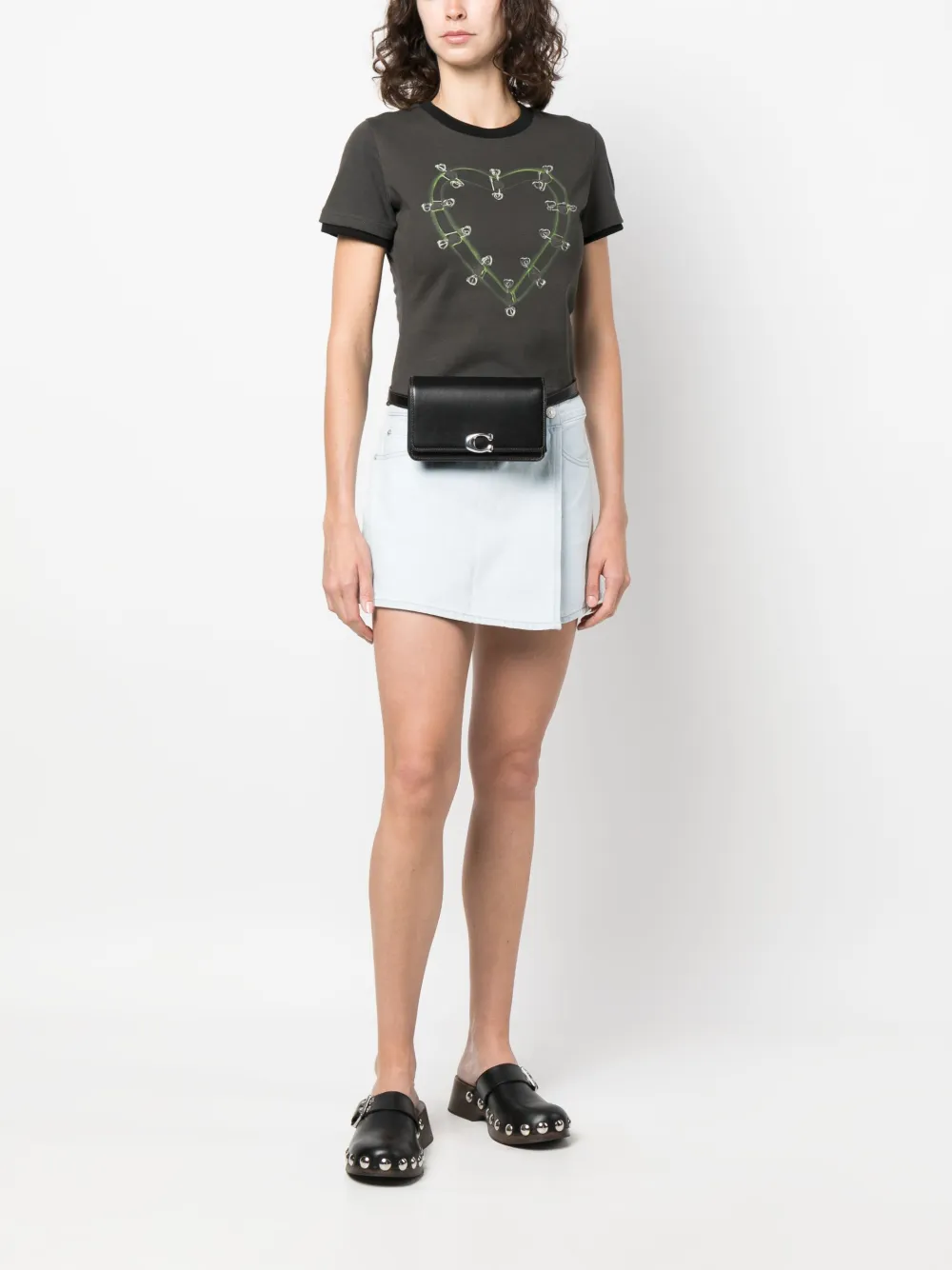 Coach Heuptas met logoplakkaat - Zwart