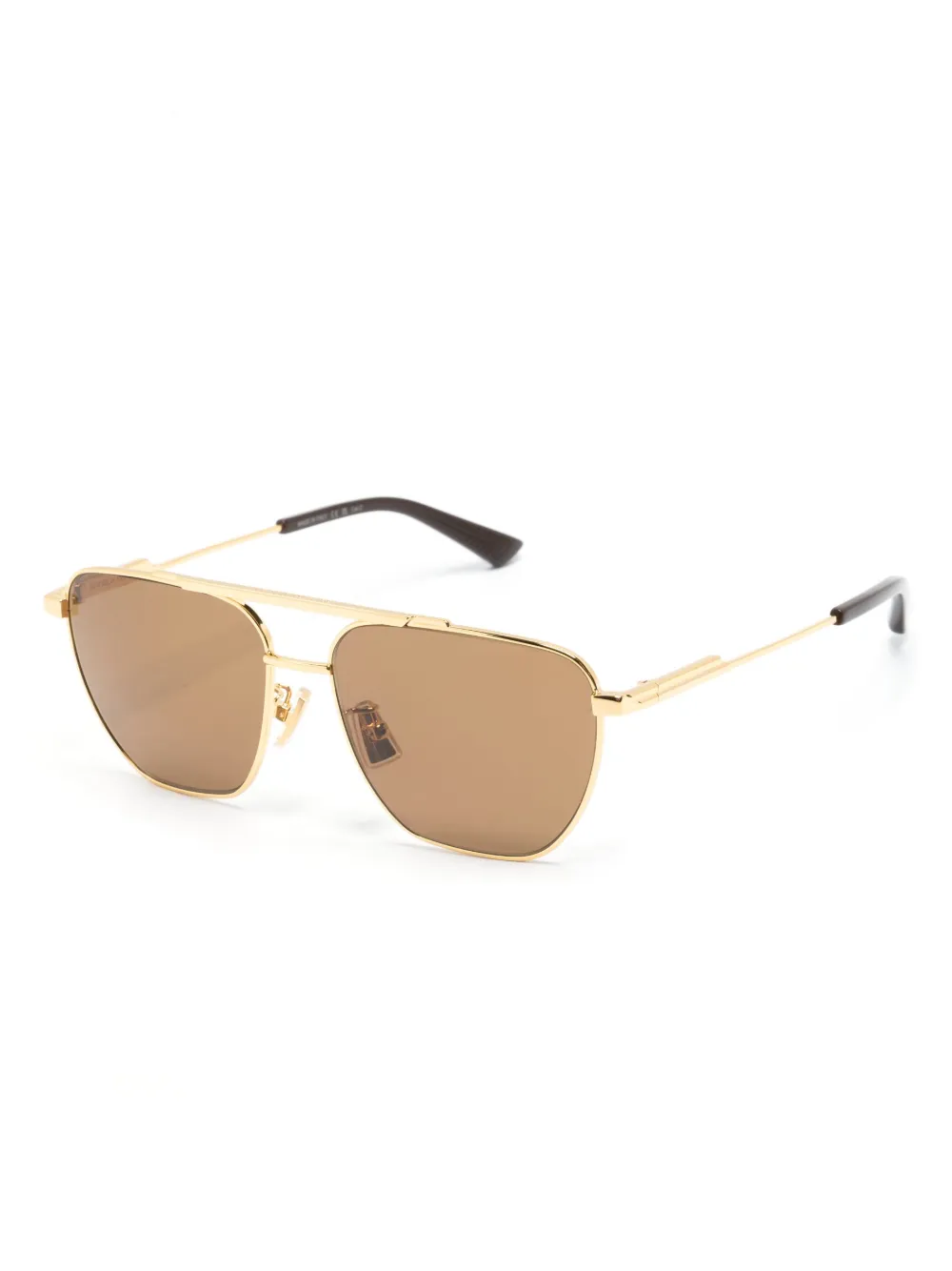 Bottega Veneta Eyewear Zonnebril met piloten montuur - Goud