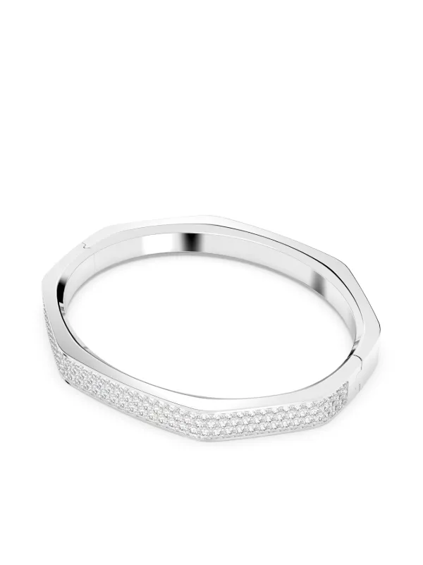 Swarovski Dextera クリスタル バングルブレスレット | ホワイト