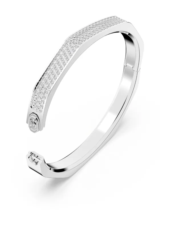 Swarovski Dextera クリスタル バングルブレスレット | ホワイト