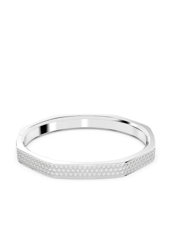 Swarovski Dextera クリスタル バングルブレスレット | ホワイト