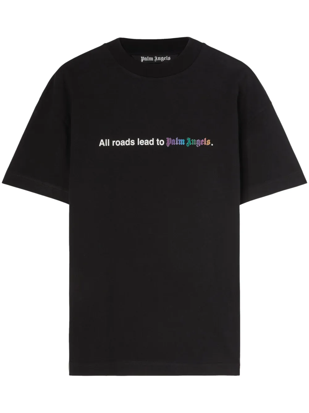 palm angels t shirt black and white