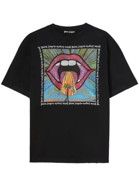 Palm Angels Crazy Mouth crew-neck T-shirt