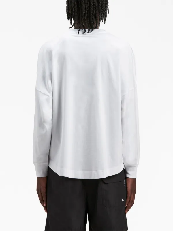 Palm Angels embroidered-logo long-sleeve T-shirt | White