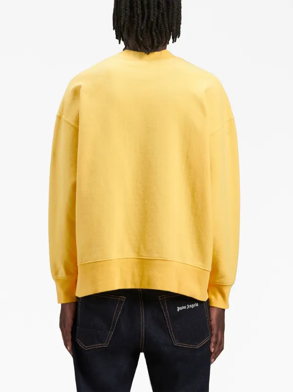 Oversized yellow new arrivals crew neck