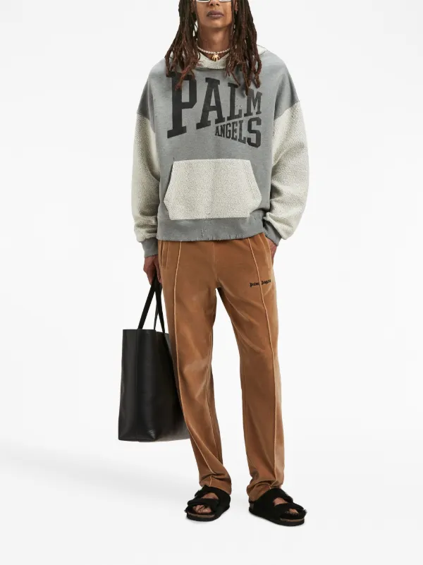 Palm angels patchwork hoodie new arrivals