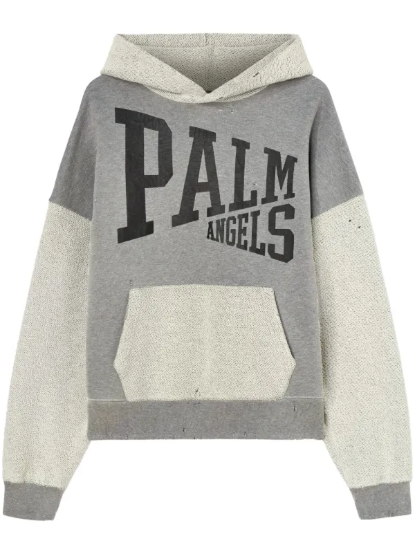 Palm angels logo print hoodie sale
