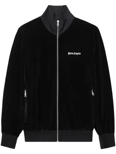 Palm Angels chamarra deportiva con logo estampado