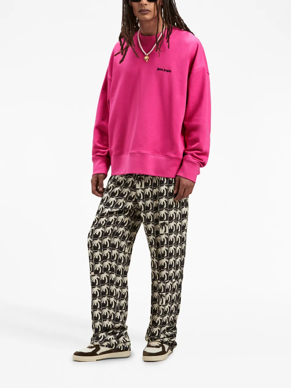 palmangels Palm Angels Pyjamabroek met palmboomprint - Zwart