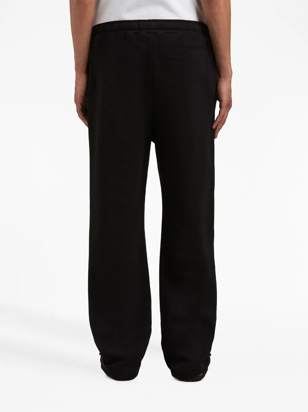 Palm Angels Men's Crochet Side-stripe Track Pants In Black