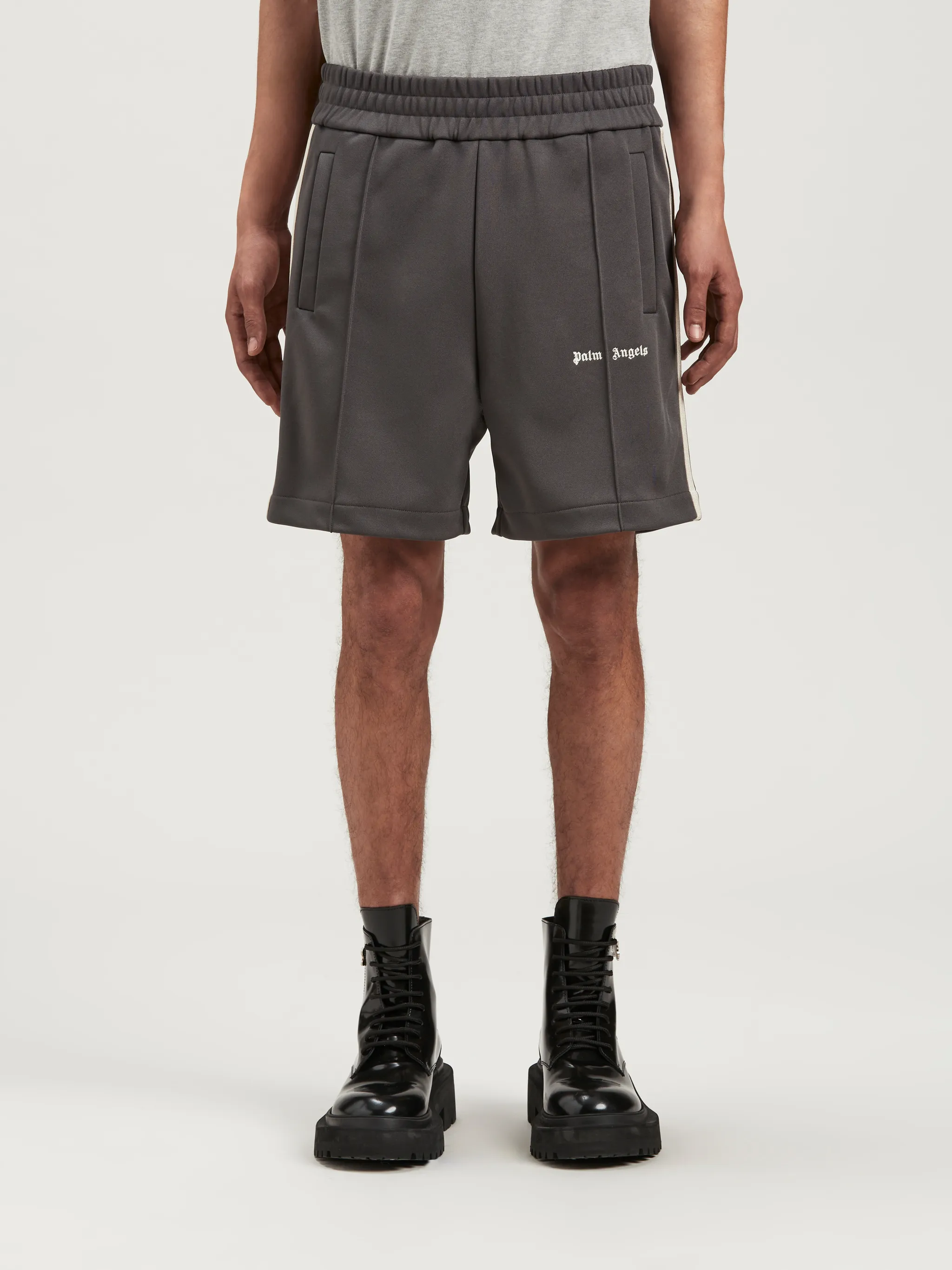 New Classic Track Shorts in grey Palm Angels® Official