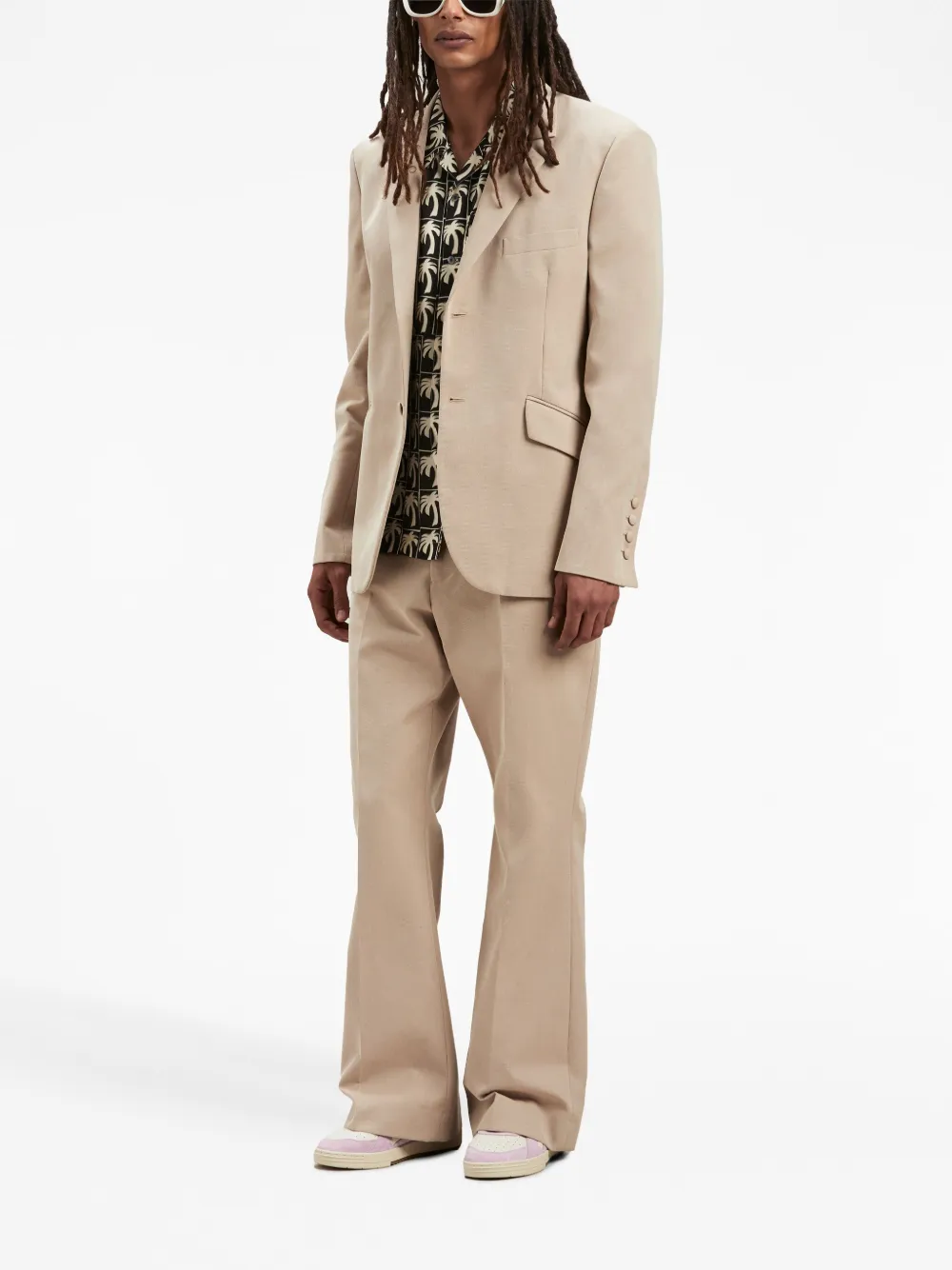 palmangels Palm Angels Flared pantalon - Beige