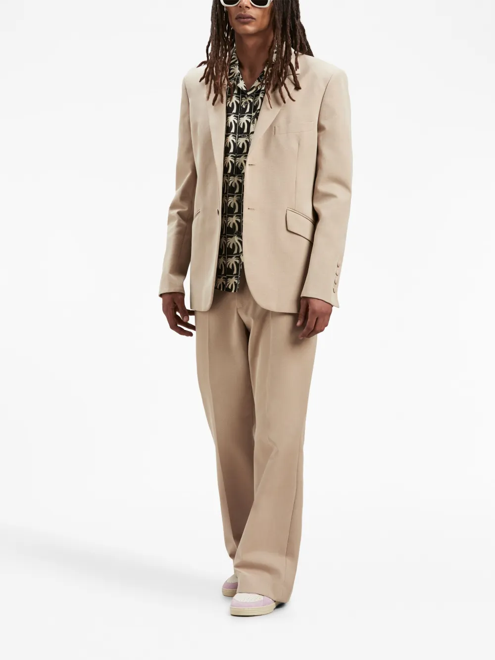 Palm Angels Fitted Retro single-breasted blazer | Blazers | Image 2