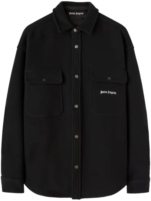 Surchemise à logo brodé - Palm Angels - Modalova