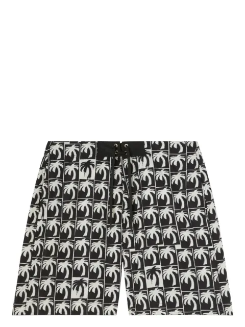 Palm Angels logo-print swim shorts