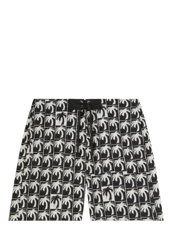 Mens black and white swim online trunks