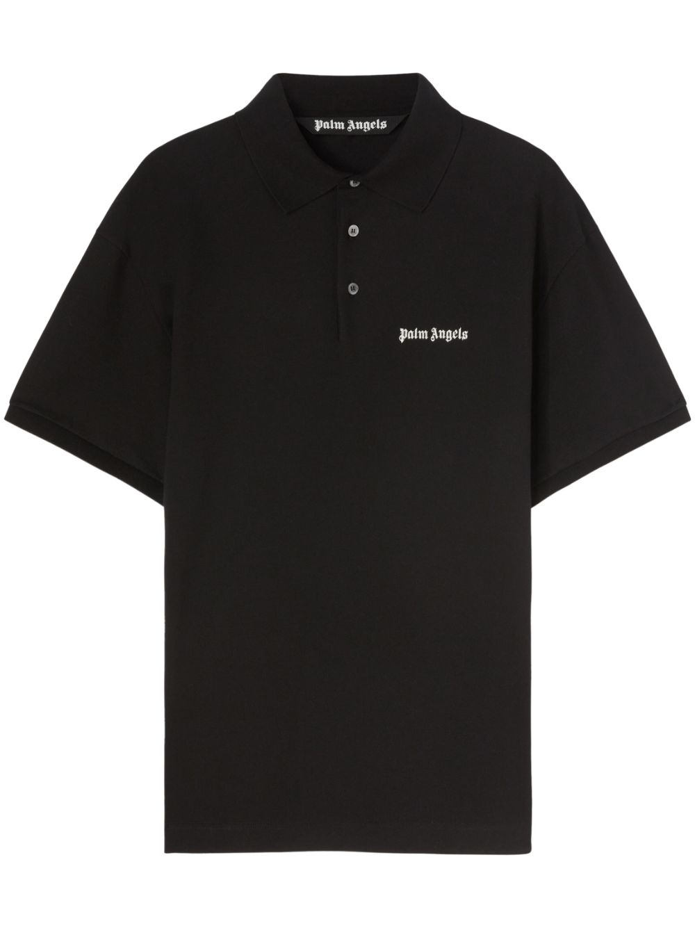 logo-embroidered cotton polo shirt