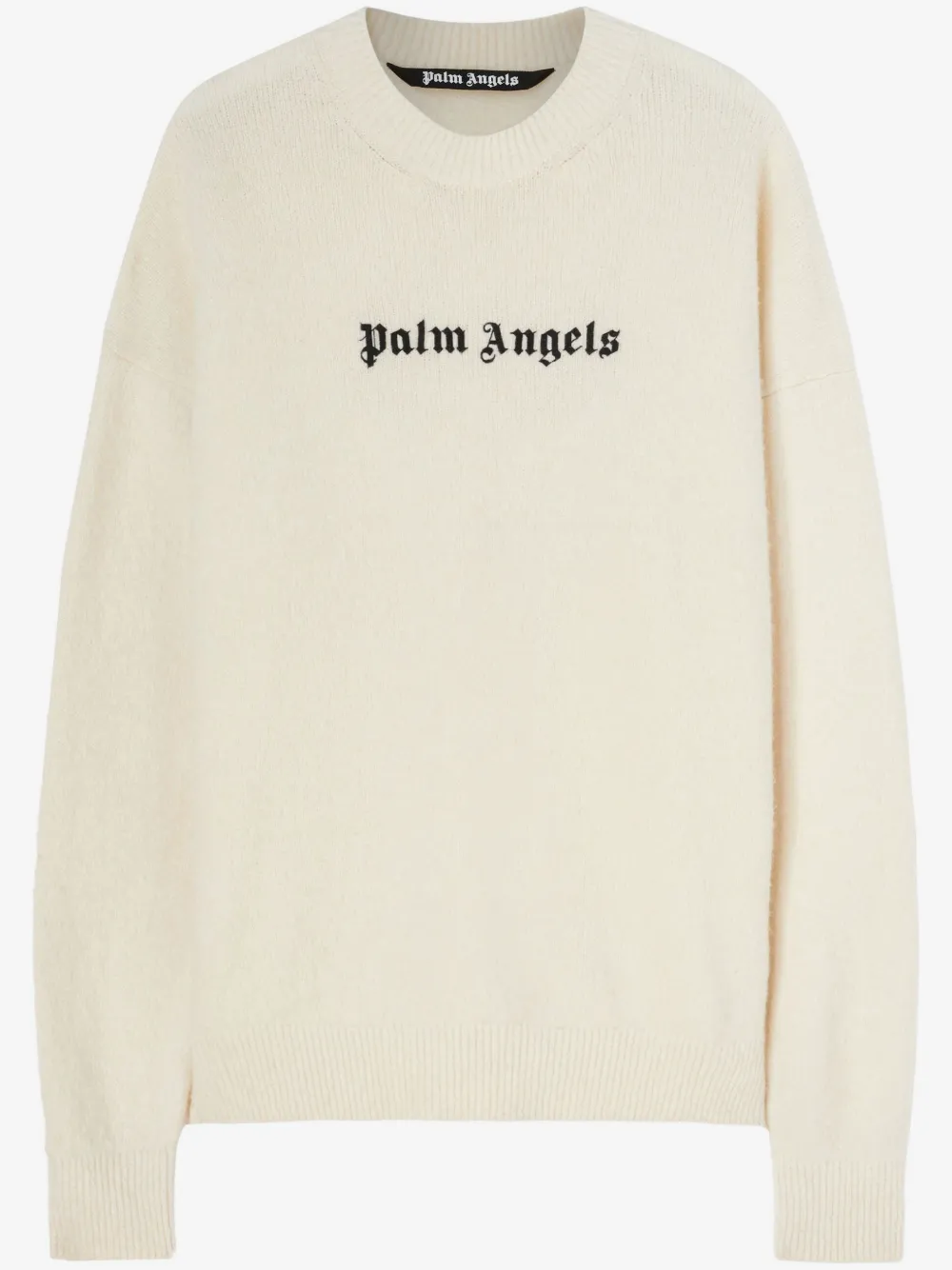 Palm Angels logo-embroidered wool-blend jumper | White | Image 1