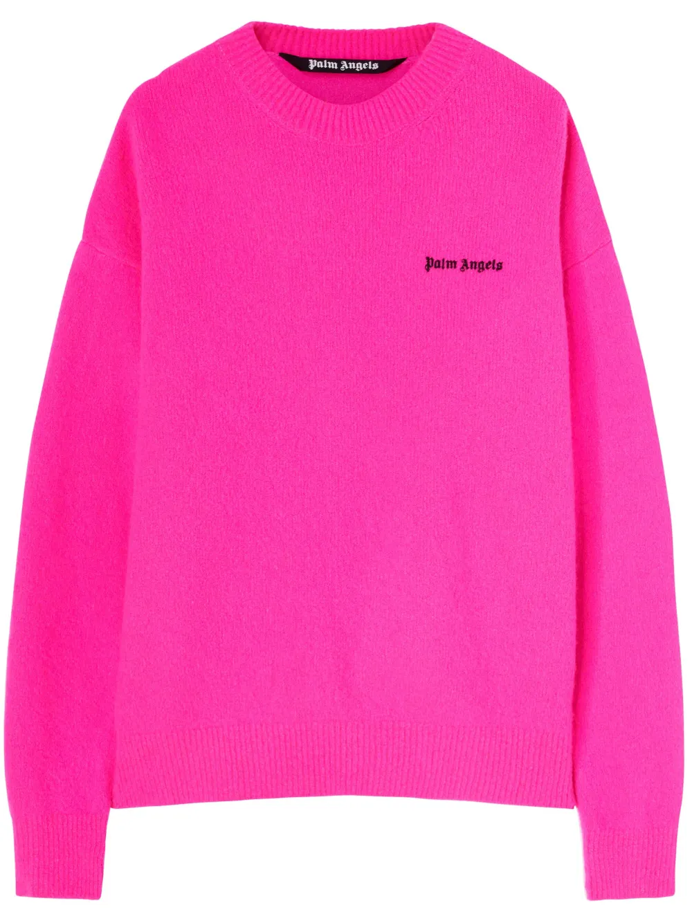 Palm Angels logo-embroidered wool-blend jumper | Pink | Image 1