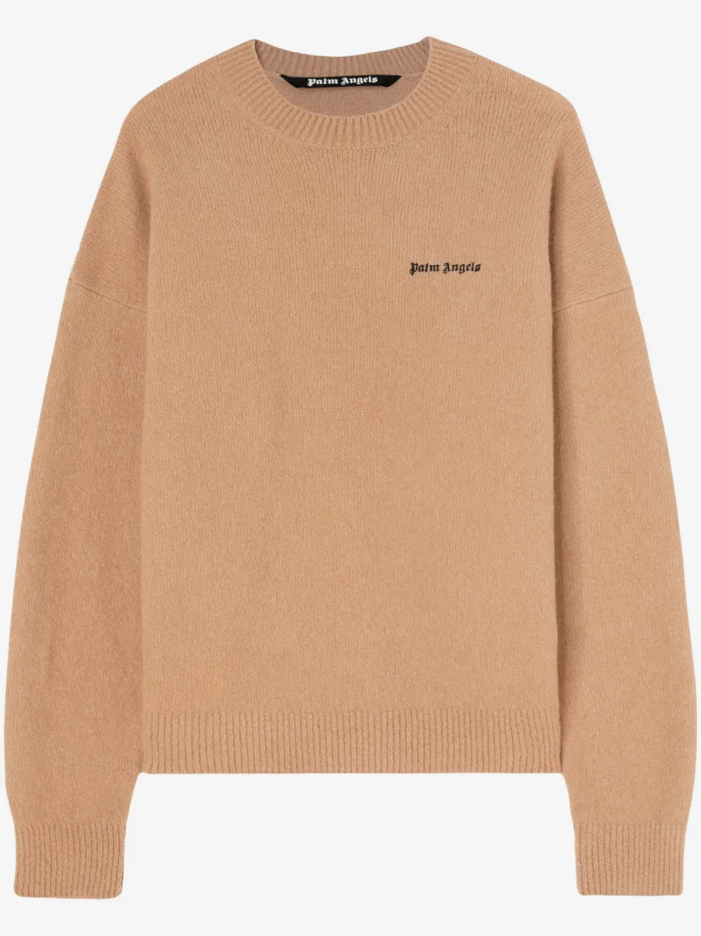 Palm Angels logo-embroidered wool-blend jumper | Neutrals | Image 1