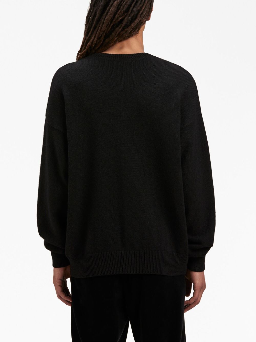 Shop Palm Angels I Love Pa Knitted Jumper In Black