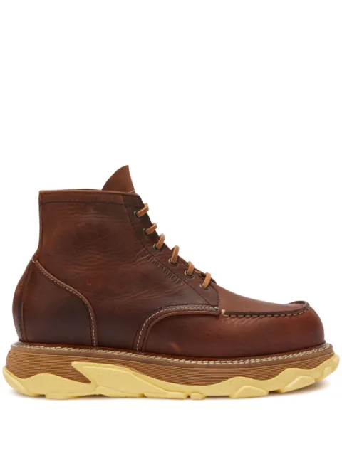 Palm Angels Hybrid lace-up boots