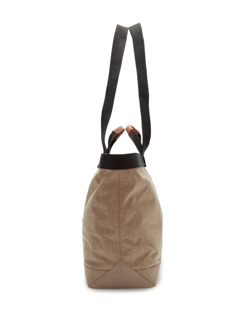 Palm Angels Logo Patch Tote Bag In Neutrals