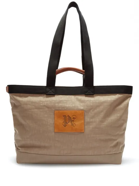Palm Angels logo patch tote bag