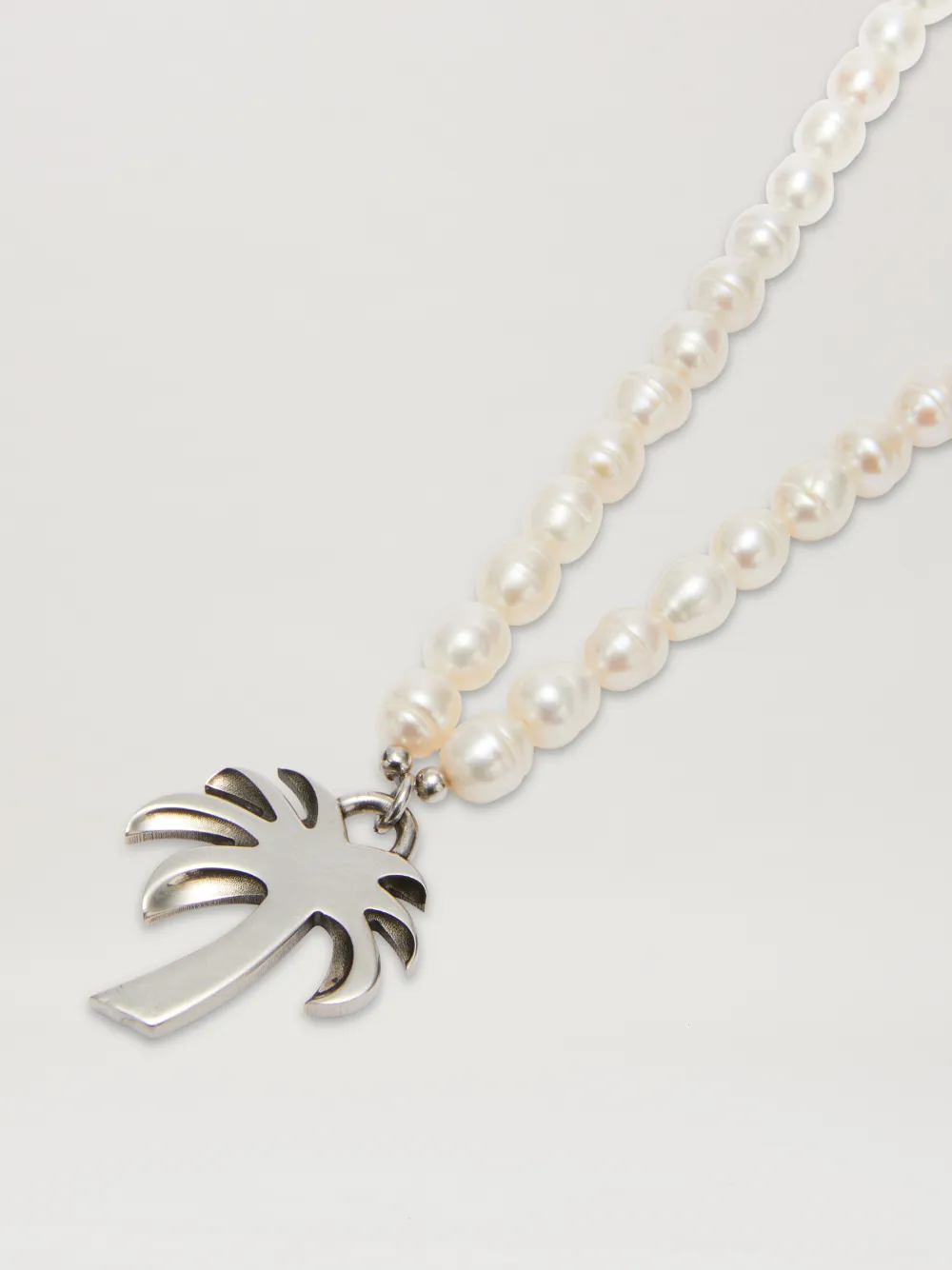 Pearls Palm Necklace in silver Palm Angels® Official