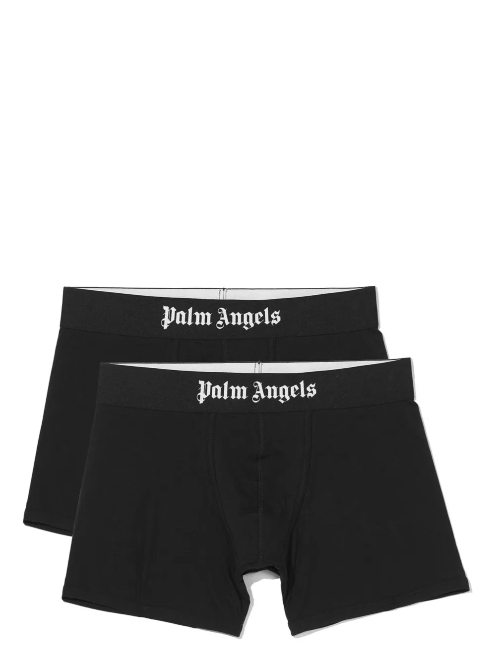 palm angels lot de 2 slips à ceinture à logo - noir