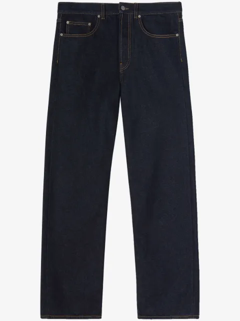 Palm Angels logo-embroidered denim jeans