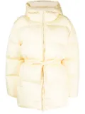 Palm Angels side-stripe puffer jacket - Yellow