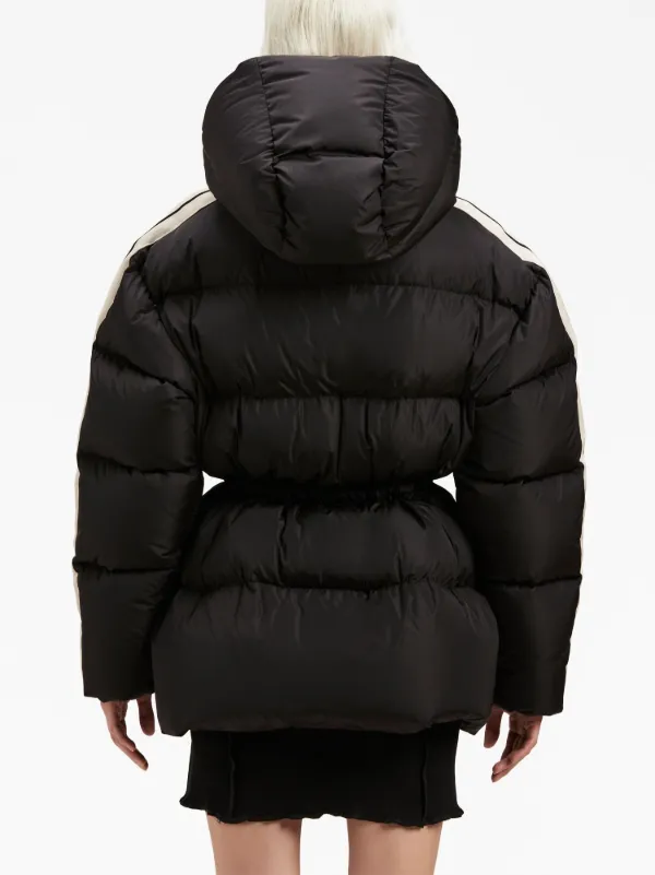 ダウンジャケット・コート PALM ANGELS WOMEN Waist Belt Down Jacket Butter/Off White PALM ANGELS WOMEN Waist Belt Down Jacket Butter/Off White