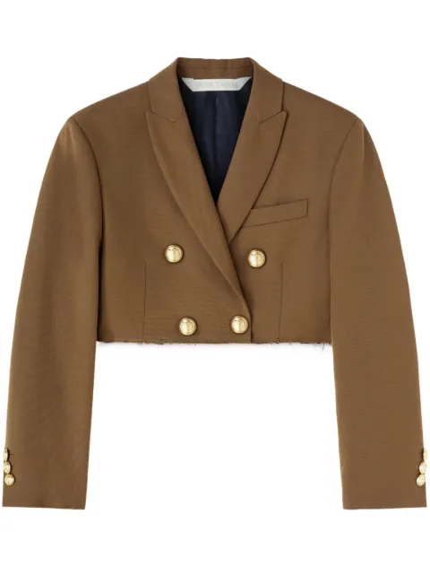 Palm Angels double-breasted cropped blazer