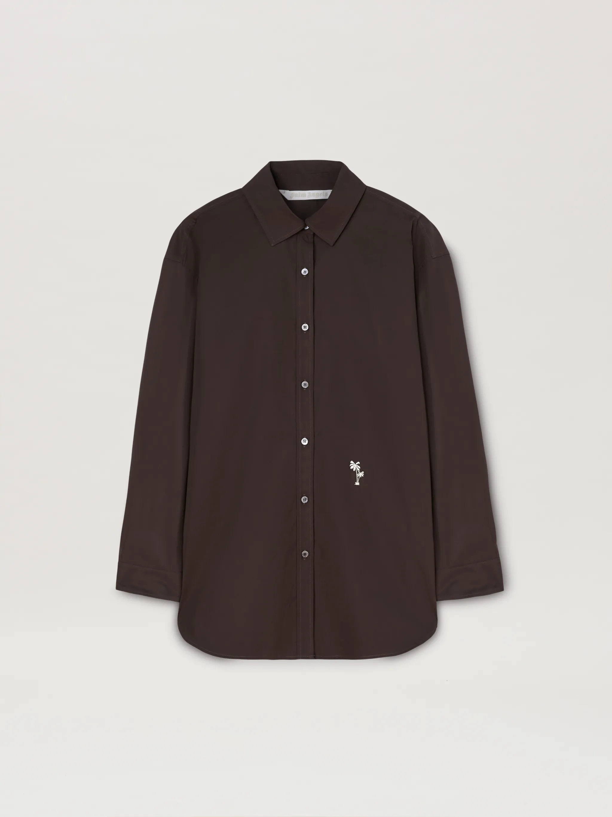 Camicia Con Palme Ricamate