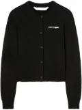 Palm Angels logo-print button-up cardigan - Black