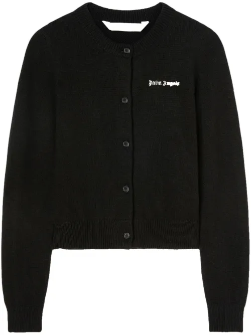 Cardigan à logo imprimé - Palm Angels - Modalova