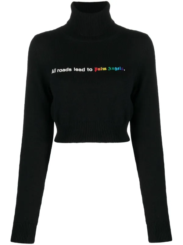 Palm angels crop sweater shop