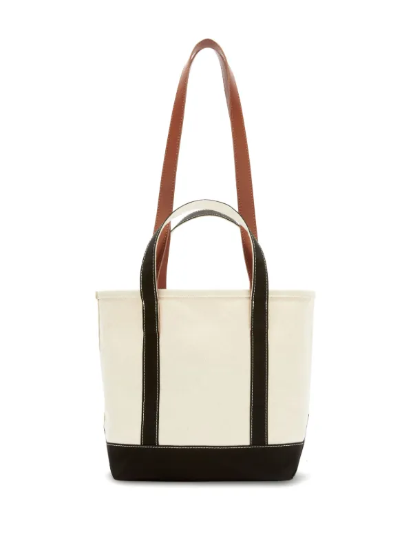 トートバッグ PALM ANGELS Ivory Canvas Shopping Bag Palm Angels logo-print Canvas Tote Bag | White | FARFETCH
