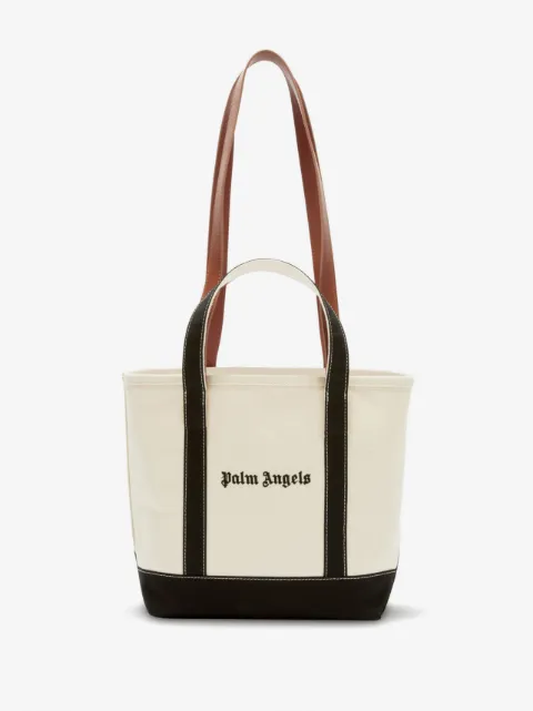 Palm Angels logo-print canvas tote bag