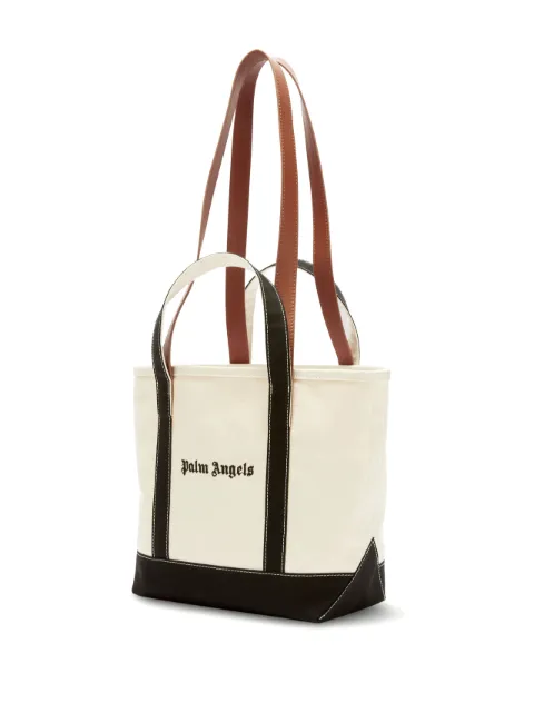 Palm Angels logo-print canvas tote bag PWNA057F23FAB0010310 - 3