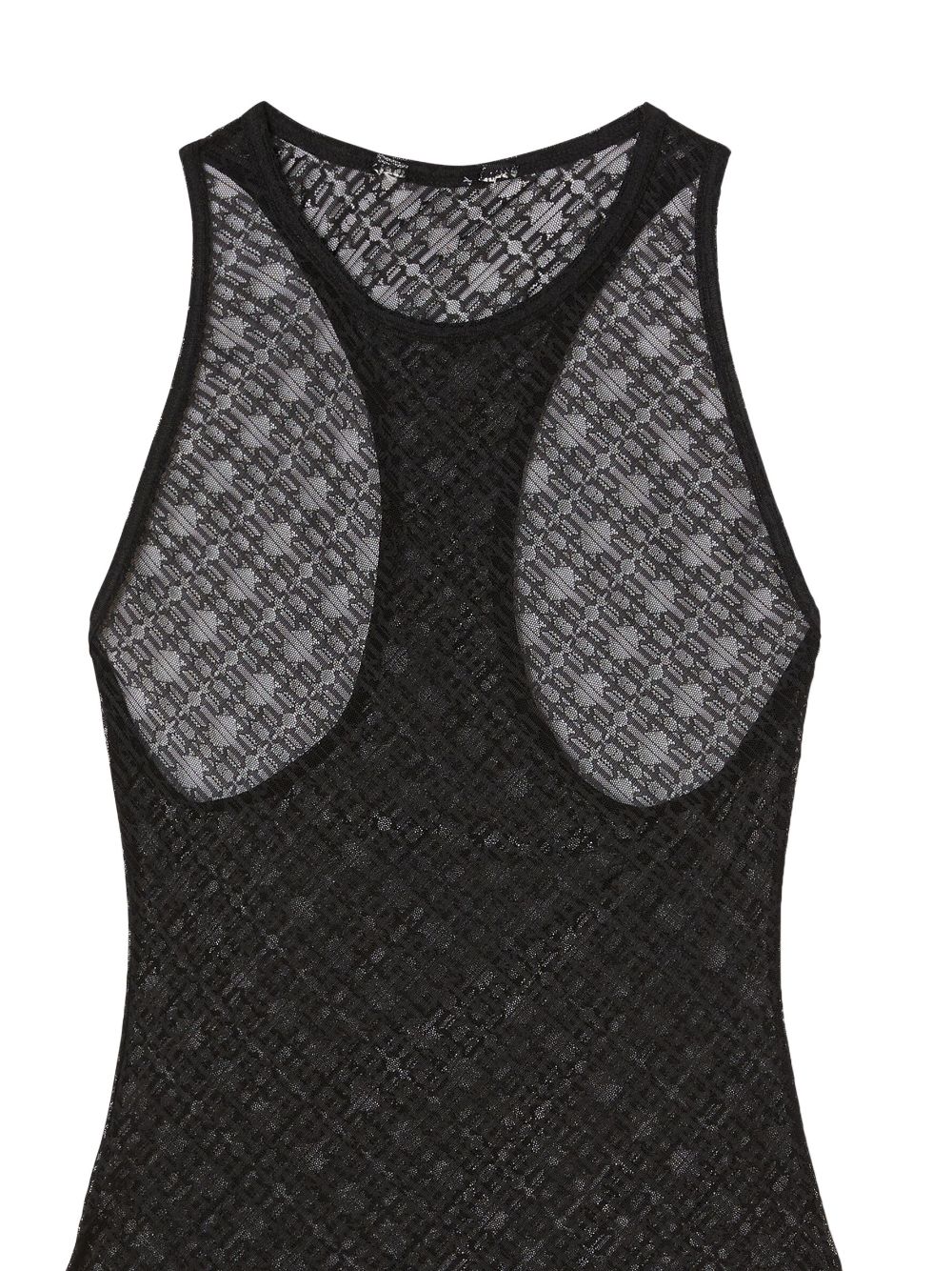 Image 2 of Palm Angels sheer-lace logo racerback body