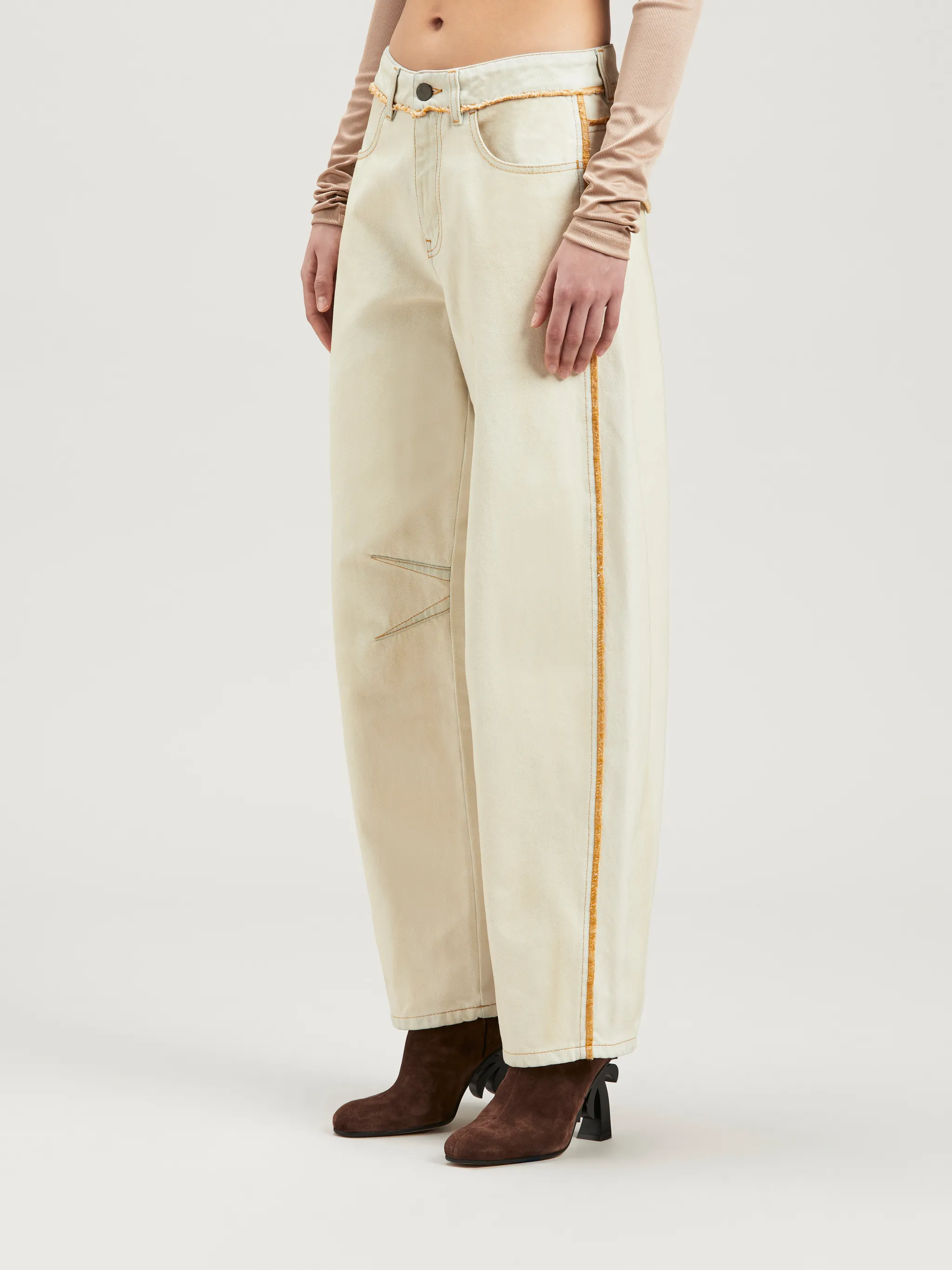 Bleached Denim Carrot 5 Pockets