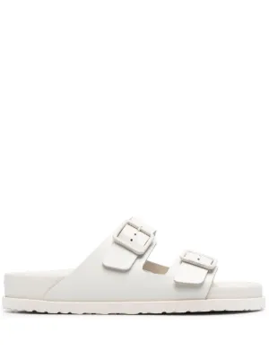 Birkenstock slides white store