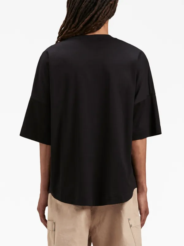 Tシャツ・カットソー PALM ANGELS CLASSIC LOGO COTTON T-SHIRT Palm Angels Classic Logo Print T-shirt Black Men's - US
