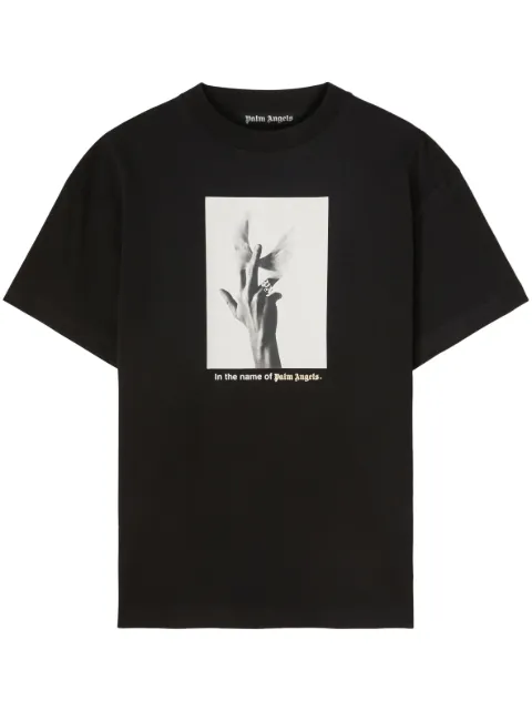 Palm Angels Wings graphic-print cotton T-shirt