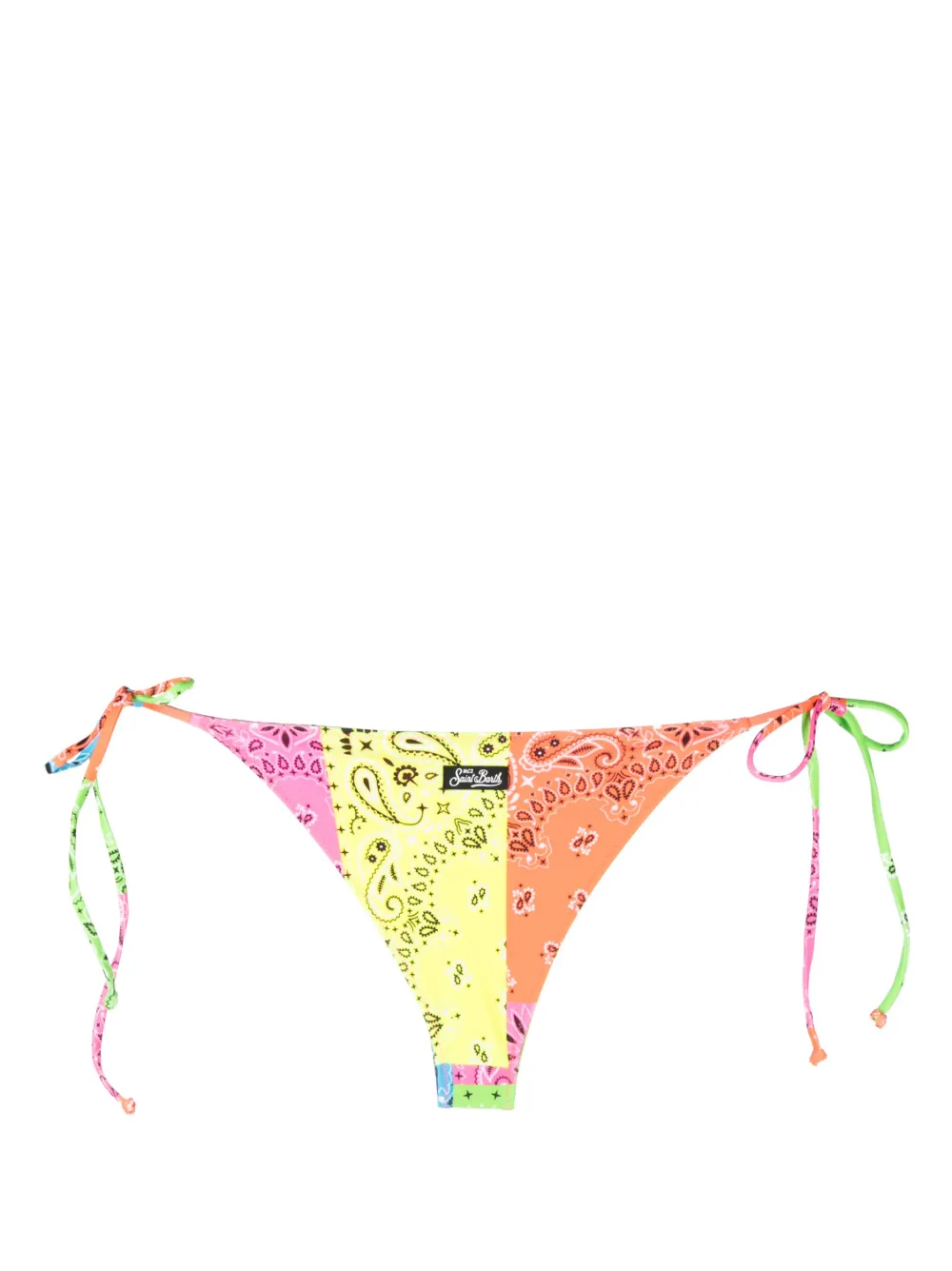 MC2 Saint Barth paisley-print bikini bottoms - Groen