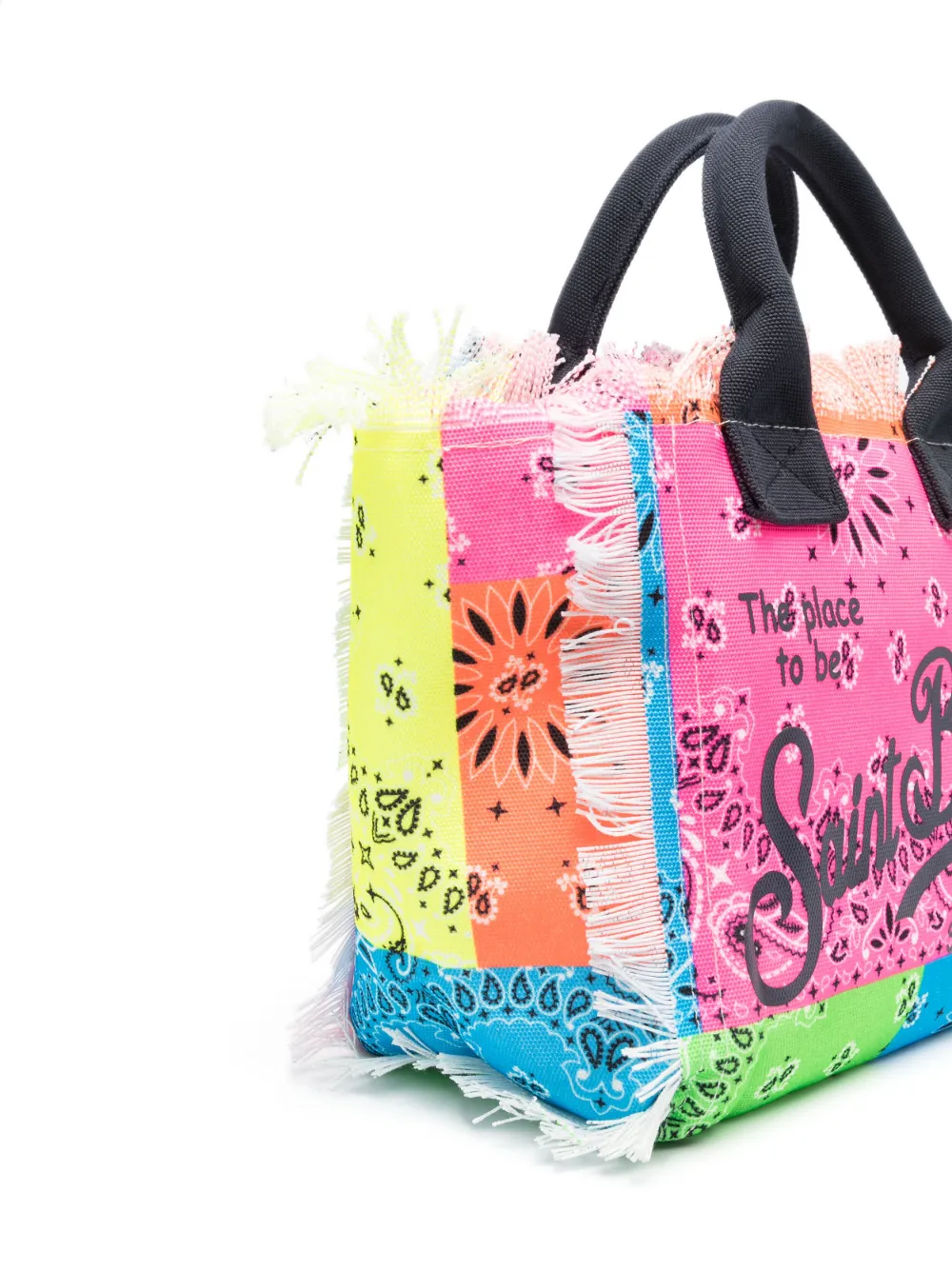 MC2 Saint Barth Kids Colette bandana-print bag - Roze