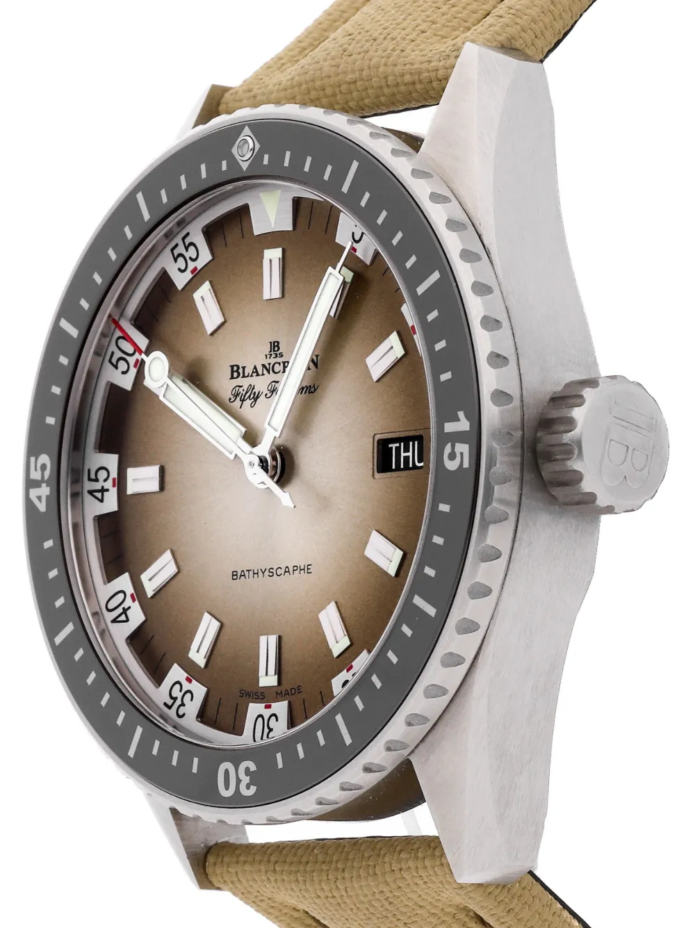 Blancpain Pre-owned Fathoms Bathyscaphe Day Date Desert Edition horloge - Beige